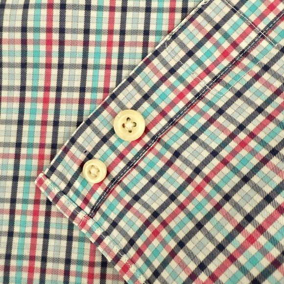 Peter Millar Plaid MS17W106CBS Short Sleeve Button-Down Shirt – Size L – NWOT - Picture 13 of 13